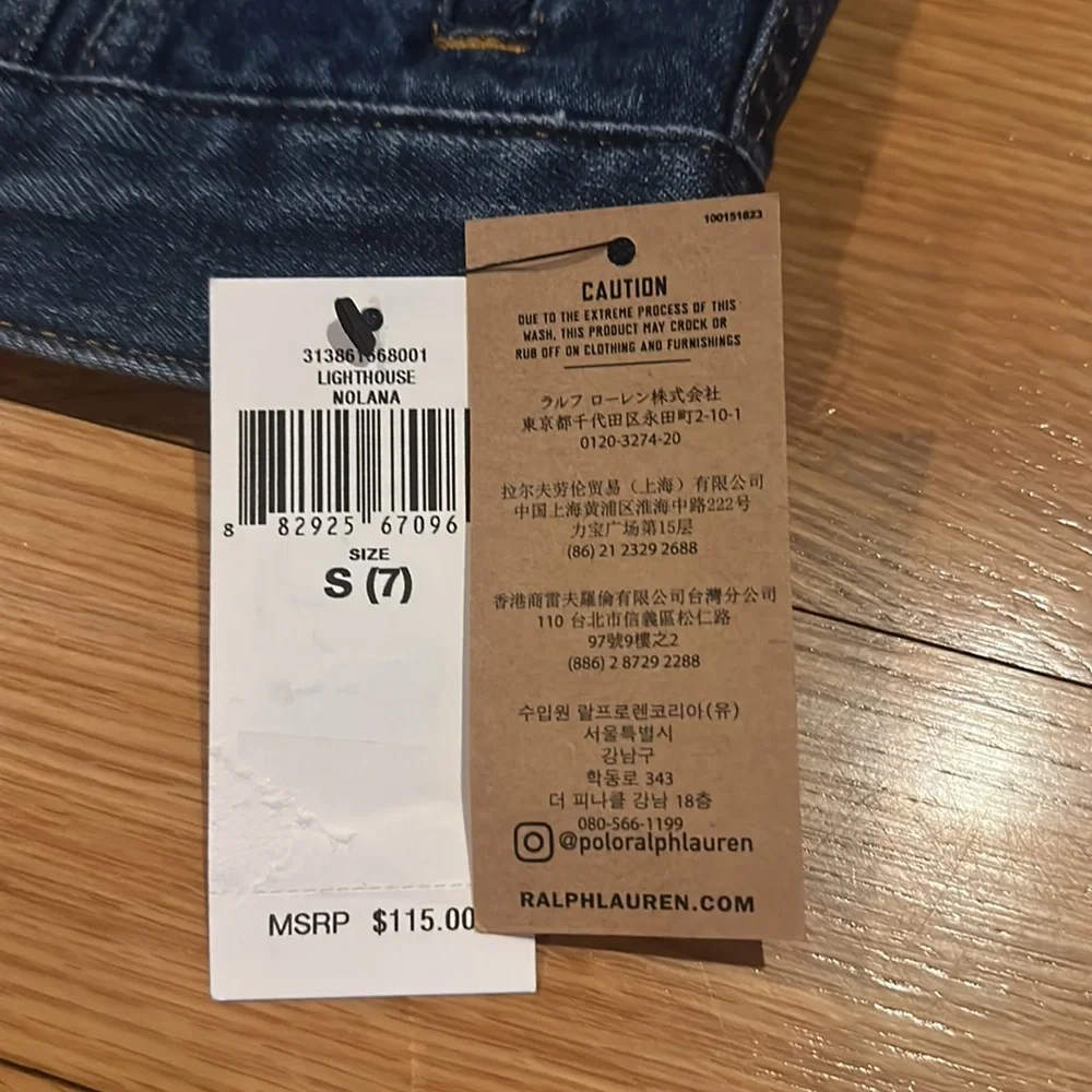 Ralph Lauren girls Childrenswear Patchwork Star Denim Jacket